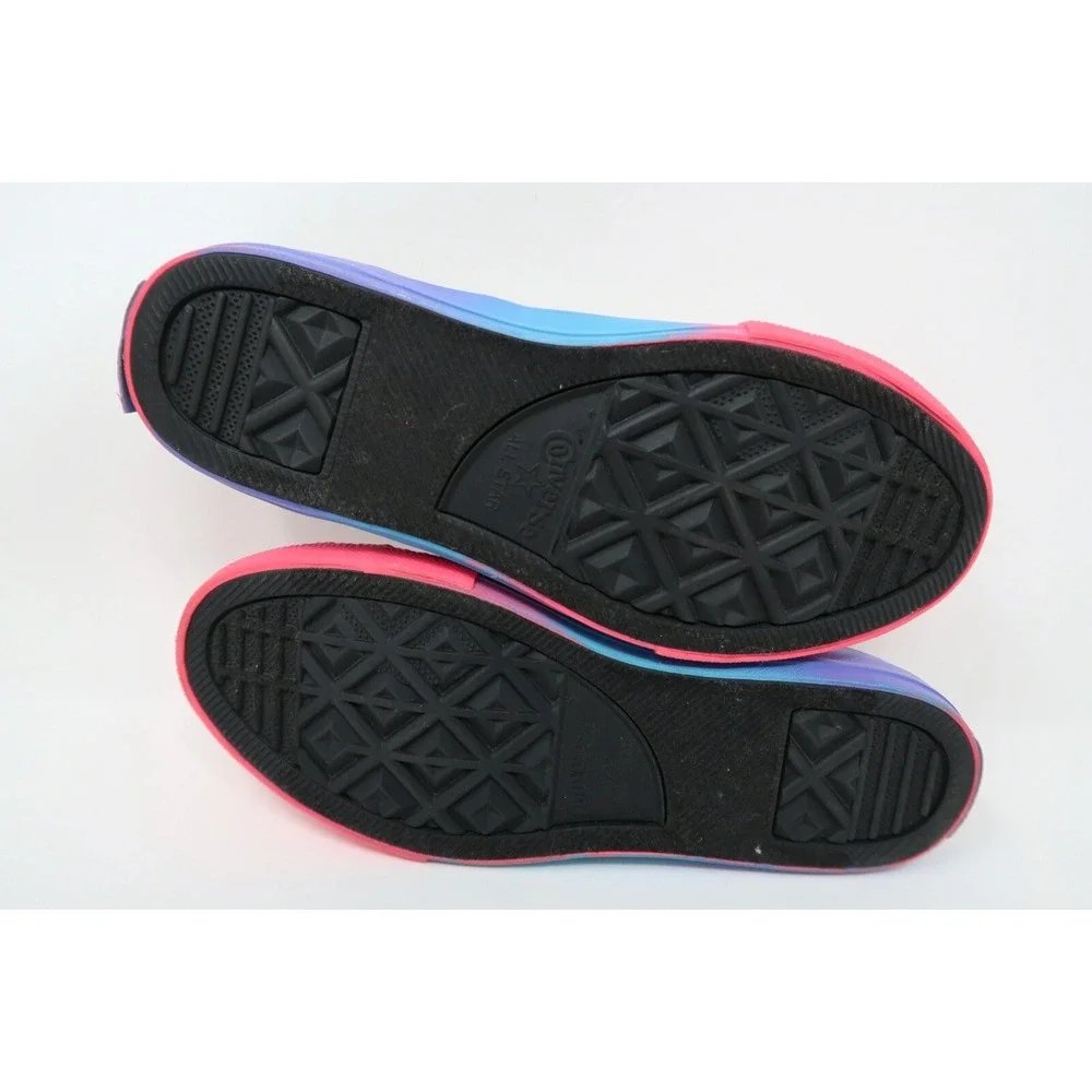 Converse‎ Girl's Size 2 Pink Blue White Racer Sneakers Shoes 664198F
